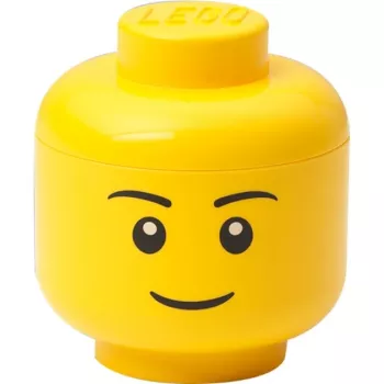 Room Copenhagen LEGO Storage Head “Boy” mini – glabāšanas kaste maziem klucīšiem un rotaļlietām