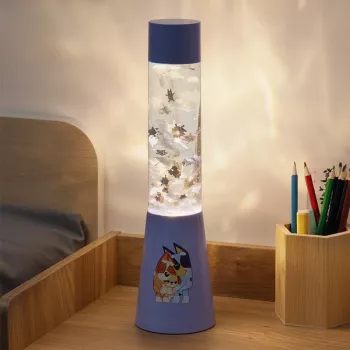 Galda lampa Paladone Bluey GloBuddies Flow Lamp — LED nakts gaisma ar Bluey tēlu