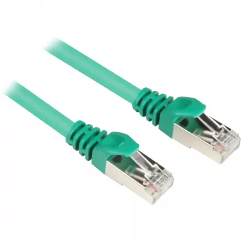 Patch kabelis RJ45 Spraudnis > RJ45 Spraudnis CAT.6 S/FTP (Zaļš, 1,5 Metri)