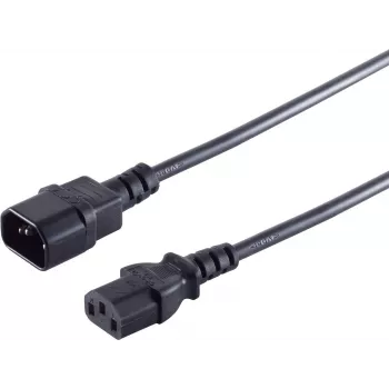 Strāvas kabelis Melns S/CONN 60009-5 5m IEC C13 IEC C14