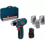 Bosch GSR 12V-15 Professional bezvadu urbjmašīna 1300 RPM 600 g Melna, Zila