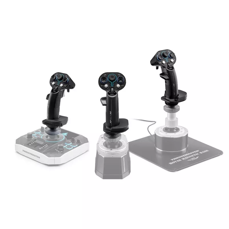 Pievienojams rokturis Flightstick Thrustmaster Sol-R 3 AVA, Melns, USB Type-C, analoģisks/digitāls, PC, 75×115×200 mm