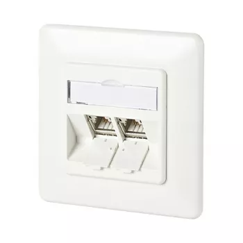 METZ CONNECT BTR Iezīvējamā kontaktligzda ar 180° moduļiem - Savienojuma ligzda, iezīvējama - RJ-45 X 2 (130B11D21002-E)