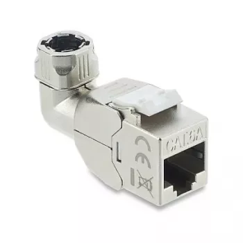 Keystone RJ45 modulis DELOCK 90374 Cat.6A 90° Bezinstrumentu