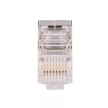 Tīkla kabeļa savienotājs Extralink RJ45 CAT5E FTP 8P8C caurspīdīgs