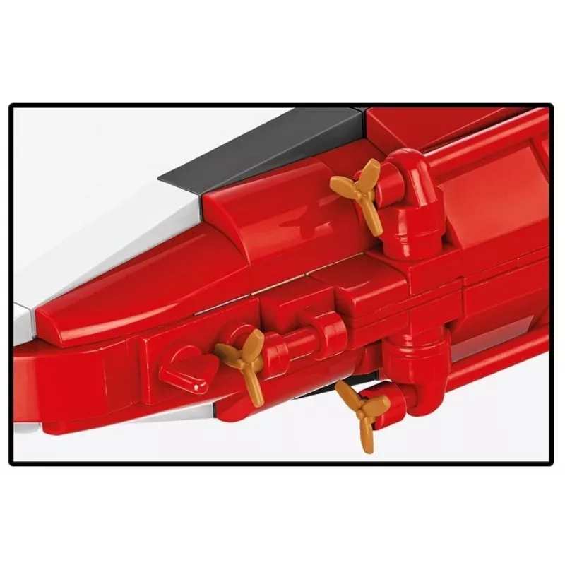 Konstruktors Cobi Kaujas kuģis Tirpitz 593 daļas, mēroga modelis