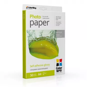 Glancēts fotopapīrs ColorWay A4 135 g/m² 50 loksnes