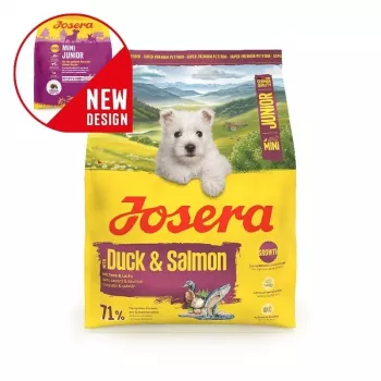 JOSERA Mini Junior Duck & Salmon sausā barība suņiem 900 g