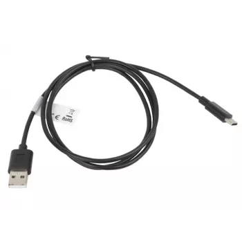 USB 2.0 kabelis Lanberg CA-USBO-10CC-0010-BK (USB-A līdz USB-C, 1m, Melns)