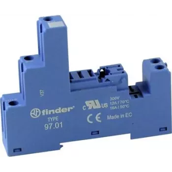 FINDER FIN 97.01 - Kontaktligzda relejam FIN 46.61 / 86.30, zila (9701)
