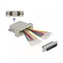 DeLOCK 66835 D-Sub HD 44 kontaktu spaiļtapa vīrišķais uz 2 x RJ45 sievišķais adapteris
