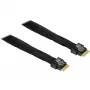 Kabelis MiniSAS SFF 8654-4i > SFF 8654-4i (melns, 0,7 m)