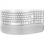 Logitech Ergo Series Wave Keys for Mac - Bezvadu tastatūra - Bluetooth LE - AZERTY - Franču - Off-White (920-012406)