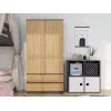 Topeshop SZAFA MALWA AN/AR K bedroom wardrobe/closet 5 shelves 2 durvis(s)
