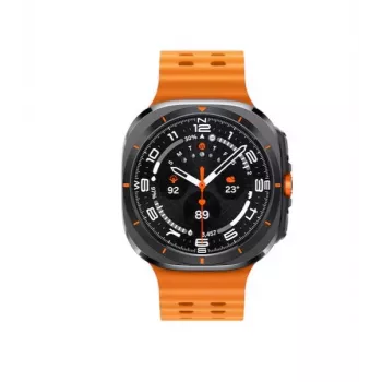 Samsung Galaxy Watch Ultra 3.81 cm (1.5 collu) AMOLED 47 mm Digitāls 480 x 480 pikseļi Skārienjutīgs 4G Pelēks, Titāns Wi-Fi GPS (satelīts)