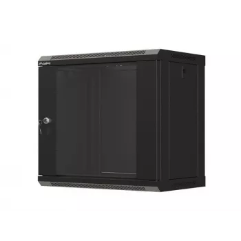 Pie sienas montējams tīkla skapis LANBERG WF03-5309-10B, 9U, 500×350×540 mm, max slodze 60 kg, melns