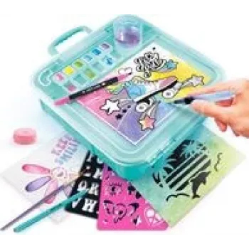 Ūdenskrāsu komplekts Canal Toys ART012 ar piederumiem, pārnēsājams ceļojumu mākslas futrālis
