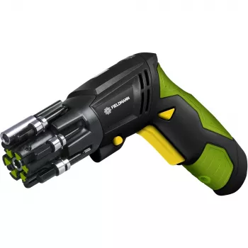 Bezvadu skrūvgriezis Fieldmann FDS10102A — 3.6 V Li‑Ion, 1300 mAh, 180 apgr./min, 4 Nm, 6 griezes momenta līmeņi, LED