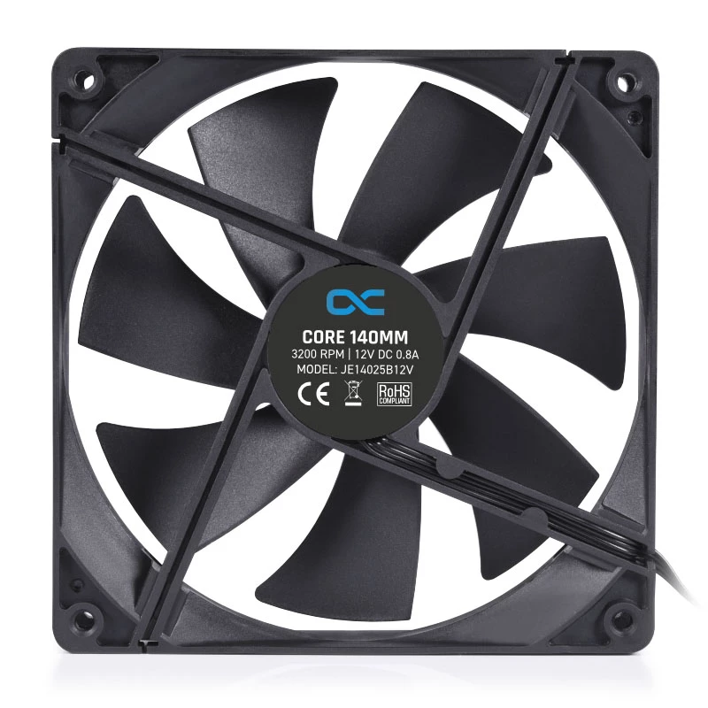 Ventilatora modulis Alphacool 24847 Melna Plastmasa 140x140x25mm