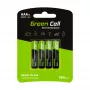 Green Cell GR03 AAA NiMH 1.2V 950mAh uzlādējamā baterija – 4 iepakojumā, blisterī