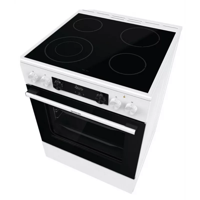 GORENJE GECS6C70WC Brīvi stāvoša elektriskā plīts ar keramikas virsmu