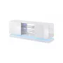 TV skapis Cama Meble QIU 160 — MDF balts spīdums, 1600×420×570 mm