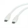 ROLINE USB 2.0 kabelis C-C ST/ST Silikons 60W 1m Balts - Kabelis - Digitāls/Dati (11.02.9126)