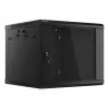 Sienas stiprinājuma statīvs LANBERG 9U 19 collu WF01-6609-10B, 600×600×507 mm, 60 kg, IP20, melns