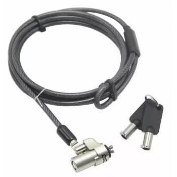 Slēdzene ar trosi DICOTA D31540 Melna 2 m