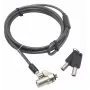Slēdzene ar trosi DICOTA D31540 Melna 2 m