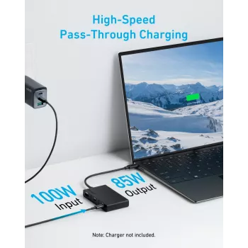 Anker 332 USB 3.2 Gen 1 Type-C melns 100W 4K Ultra HD