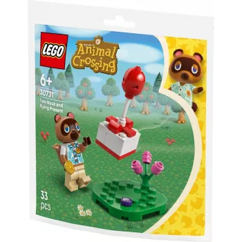 LEGO Animal Crossing 30731 Tom Nook un balona dāvana, būvējama rotaļlieta