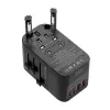 Ceļojumu adapteris BlitzWolf BW-TA2 5-in-1 ar 2×USB Power Delivery 100W, daudzformātu kontaktligzda