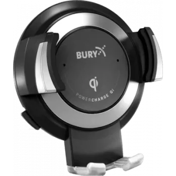 Viedtālruņa turētājs THB Bury PowerCharge Qi 01.1888.000A ar USB un Qi 5W bezvadu uzlādi