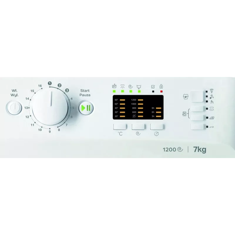Veļas mašīna INDESIT MTWA71252WPL 7 kg, priekšējā ielāde, Energoefektivitātes klase E