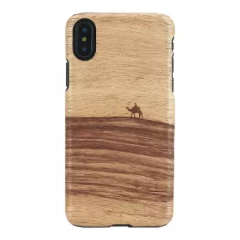 Telefona maciņš MAN&WOOD iPhone X/XS — terra black, aizsargājošs aizmugurējais vāciņš