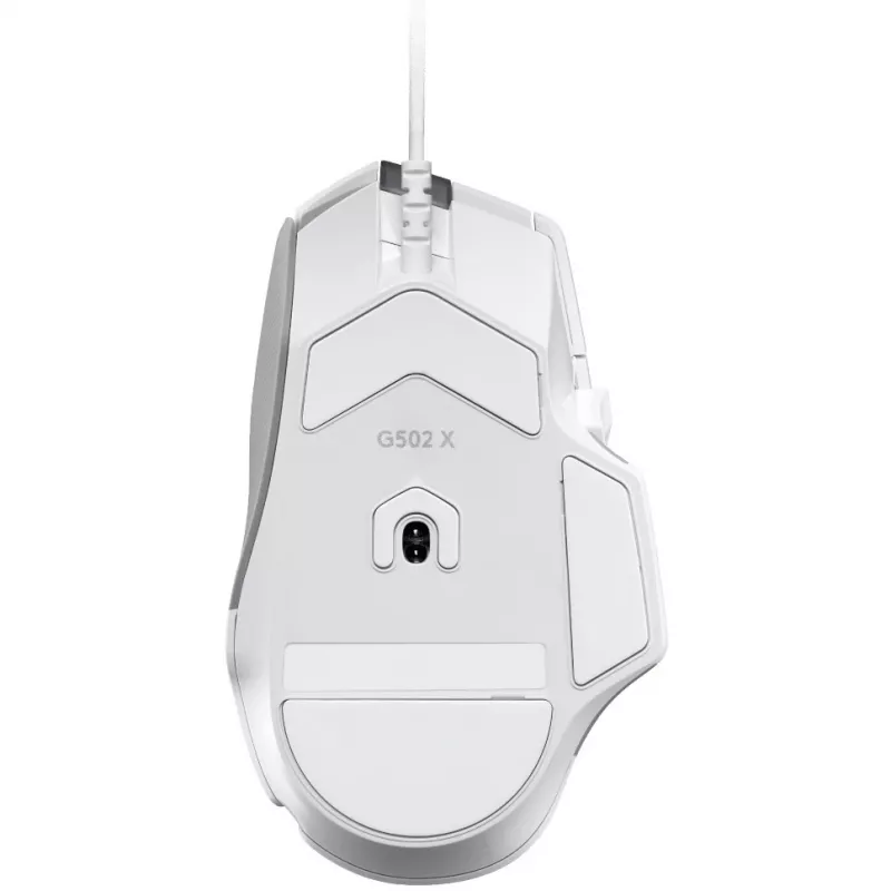 Spēļu peles komplekts Logitech G G502 X ar G240 cieto spēļu peļu paliktni — labā roka, optiskais 25600 DPI, USB Type-A, 13 pogas, balts