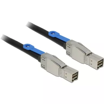 SAS kabelis DeLOCK 83394, 1 m, Mini SAS HD x4 SFF-8644 abos galos
