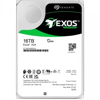 Seagate Exos X24 iekšējais cietais disks 16 TB 7200 RPM 512 MB 3.5 collas Serial ATA III