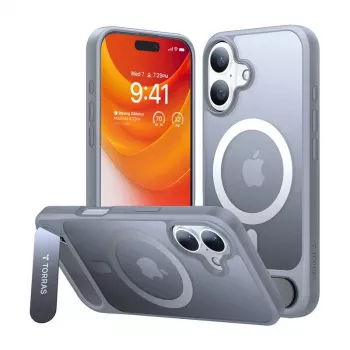 Macīgs Torras Pstand Series iPhone 16 Plus (Titāna pelēks)