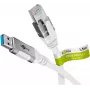 Tīkla kabelis Goobay 74158 USB A uz RJ-45 Cat6 1.5m Balts