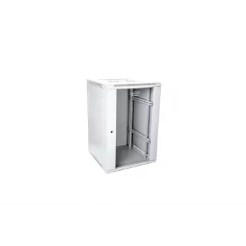 Digitus DN-W19 15U/600 sienas stiprinājuma skapis 19 inch 15U gaiši pelēks RAL 7035