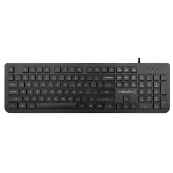 Vadu USB pilnizmēra tastatūra Rebeltec Spiro RBLKLA00041 — melna