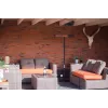 SUNRED RD-DARK-25S Tumšais stāvošais infrasarkanais sildītājs, 2500 W, melns, IP55
