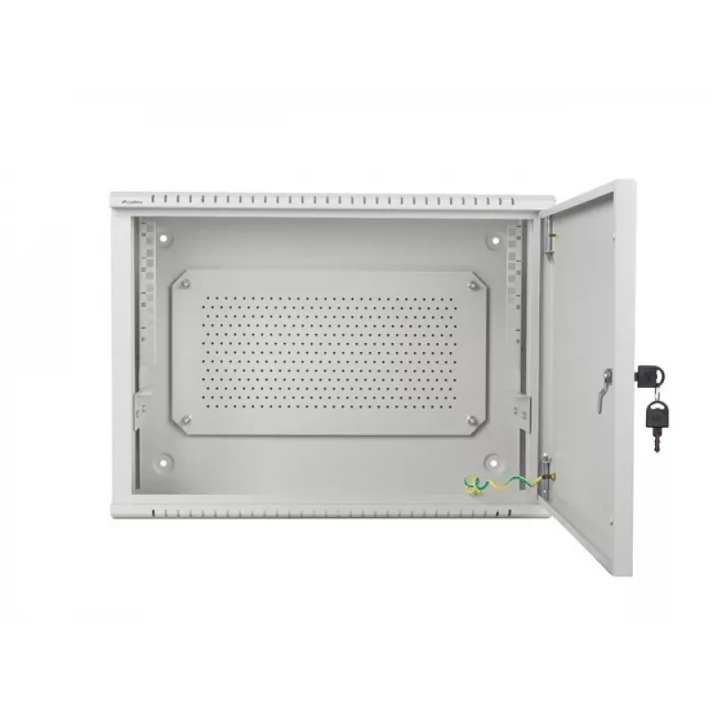 Sienas stiprinājuma skapis Lanberg WAF1 19 inch 4U+3U 540x200 mm, zems profils, pelēks