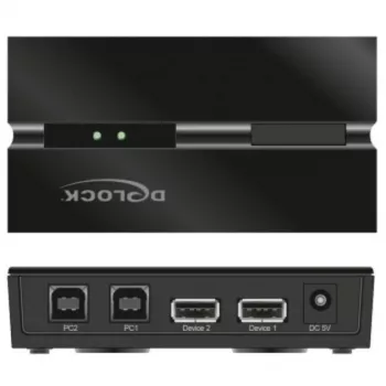 DeLOCK 11492 USB slēdzis USB Type-A uz USB Type-B 0.48 Gbit/s