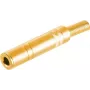 Stereo 6.3 mm TRS ligzdas savienotājs ShiverPeaks 50400-G metāla, apzeltīts