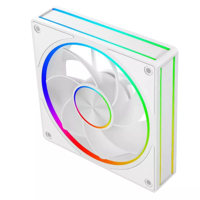 Datora korpusa ventilators MODECOM VOLCANO LOOP 120 ARGB Reverse Fan White 120 mm, PWM, 400–1400 RPM