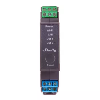 Shelly Pro 2 DIN Sliedes WiFi/LAN/Bluetooth Pārslēgšanas Relejs