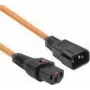 ACT strāvas vads C13 IEC Lock C14 oranžs 1 m PC938 230V 10A